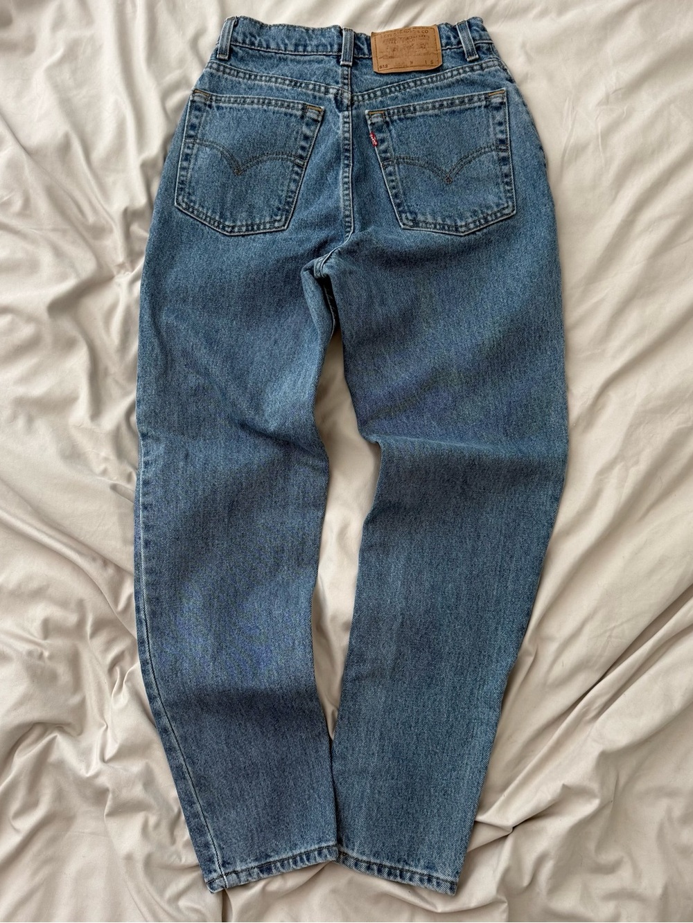 Vintage 90s Levis 512 Blue Jeans Womens High Waisted Made in Canada 9 Short 1992